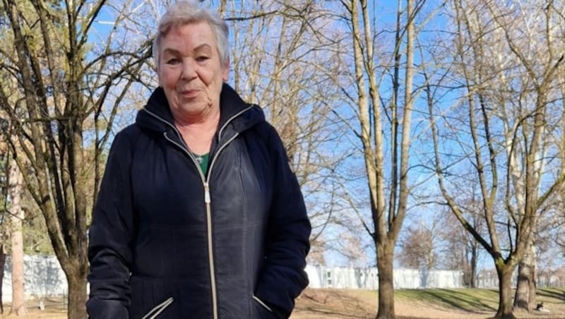 Eveline Breid geht lieber am Tag in den Lehener Park. (Bild: Nikolaus Klinger)