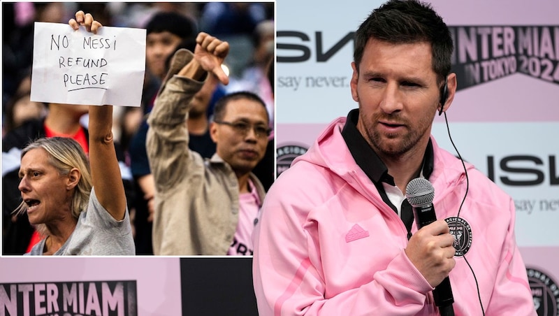 Viele Fans fordern eine Ticket-Rückerstattung, weil Lionel Messi nicht spielte. (Bild: Copyright 2024 The Associated Press. All rights reserved.)