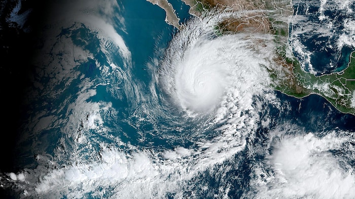 Satellitenaufnahme aus dem Vorjahr: Hurrikan „Norma“ vor der mexikanischen Küste