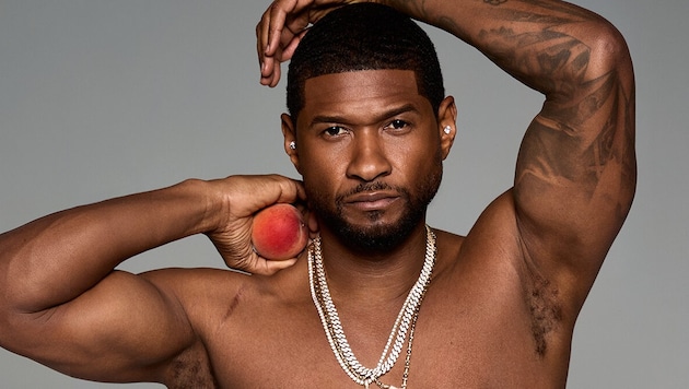 Usher wirbt zugleich für Unterwäsche und sein neues Album. (Bild: twitter.com/skims)