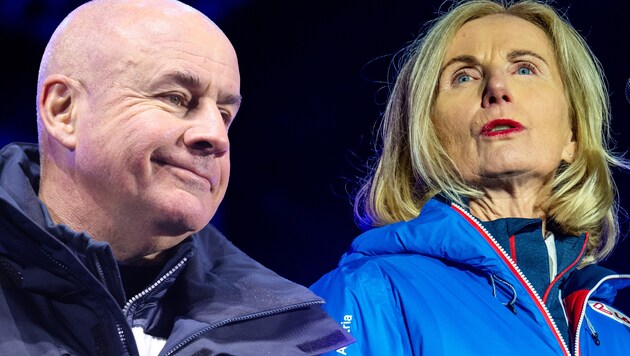 Johan Eliasch (li.) und Roswitha Stadlober werden wohl keine Freunde mehr. (Bild: GEPA pictures)