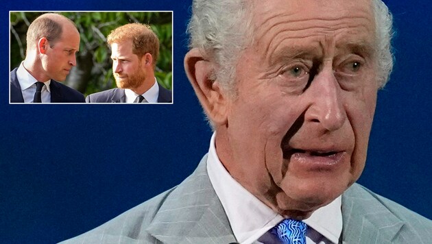 Princ William a jeho bratr Harry se odcizili. Dojde po Charlesově diagnóze rakoviny ke sblížení? (Bild: APA/(AP Photo/Rafiq/Martin Meissner / AP / picturedesk.com)