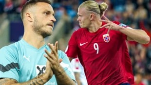 Marko Arnautovic und Erling Haaland