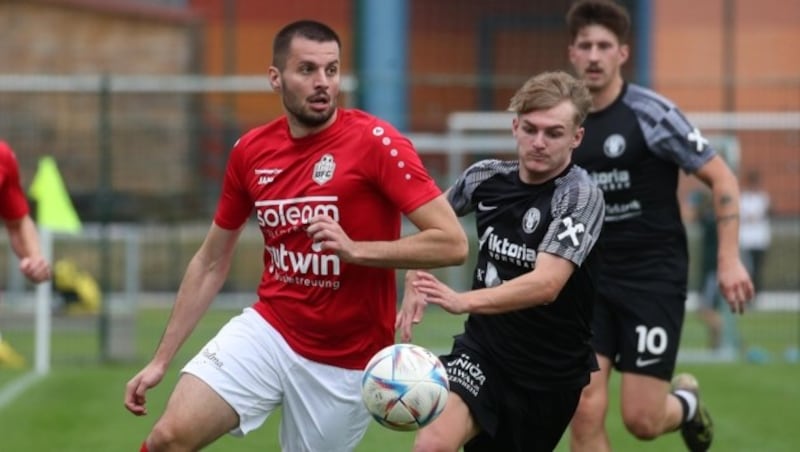 Transferkönige: Hallein (links Pargan) und Puch. (Bild: Tröster Andreas)