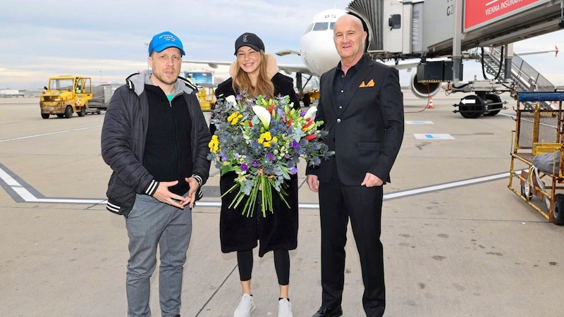 Sie sind da: Oliver Pocher mit seiner Ex-Frau Sandy Meyer-Wölden. (Bild: Starpix/ Alexander TUMA)