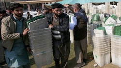 Vorbereitungen auf die Parlamentswahl am Donnerstag in Pakistan (Bild: AP)