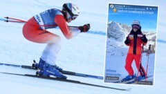 Michelle Gisin (Bild: GEPA pictures, instagram.com/michellegisin)
