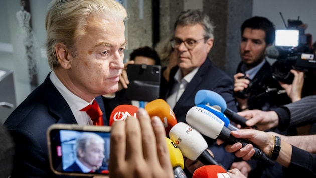 A jobboldali populista Geert Wilders tavaly megnyerte a választásokat Hollandiában. (Bild: AFP)