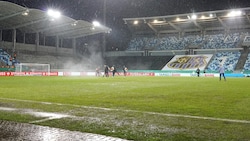 Land unter im Ludwigsparkstadion (Bild: Facebook.com/DFB-Pokal)