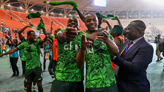 Die Nigerianer stehen erstmals seit 2013 wieder im Finale des Afrika-Cups! (Bild: AFP)