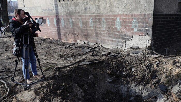 Neu entstandener Krater in Odessa
