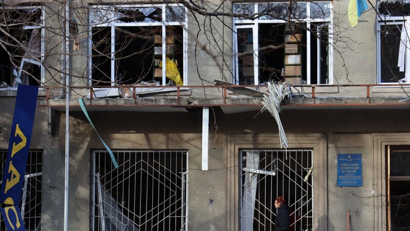 Angegriffenes College in Odessa (Bild: AFP or licensors)