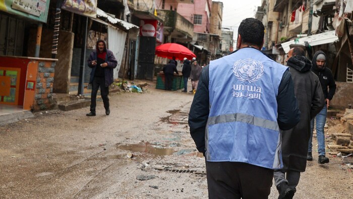 Una empleada de la UNRWA en Palestina