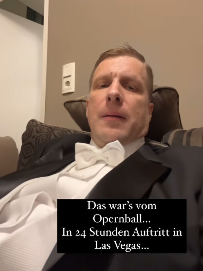 „Ich bin fix und fertig“, gestand Pocher nach dem Opernball.