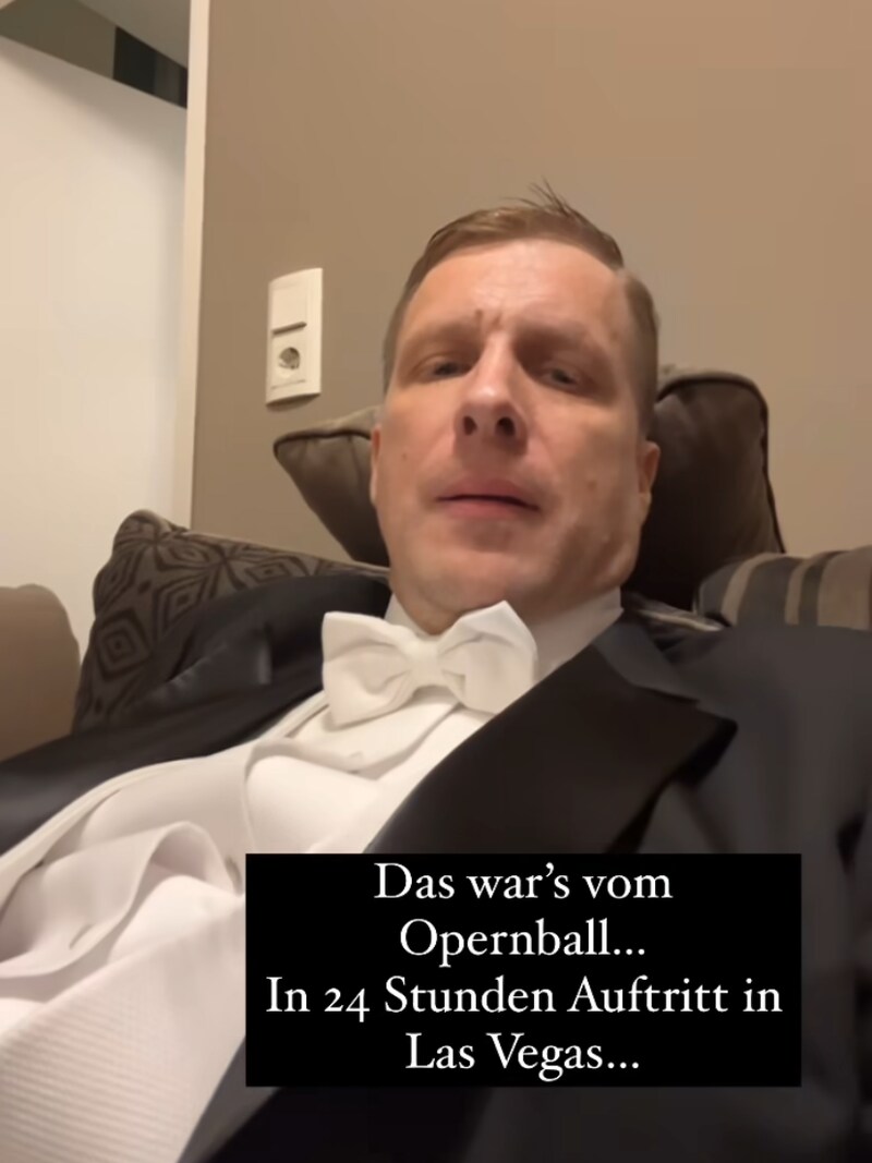 „Ich bin fix und fertig“, gestand Pocher nach dem Opernball. (Bild: www.instagram.com/oliverpocher/?hl=de)