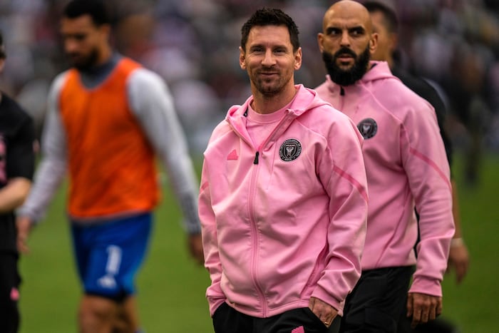 Mehr bekamen die Fans von Lionel Messi nicht zu sehen.