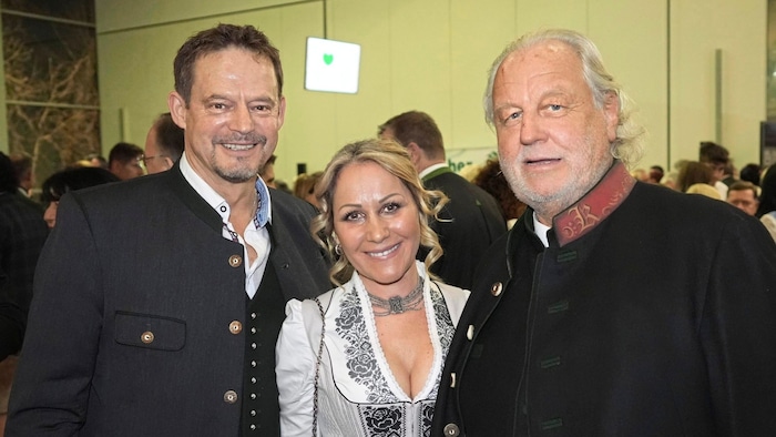 Hannes Kartnig mit Otto Konrad und Begleitung