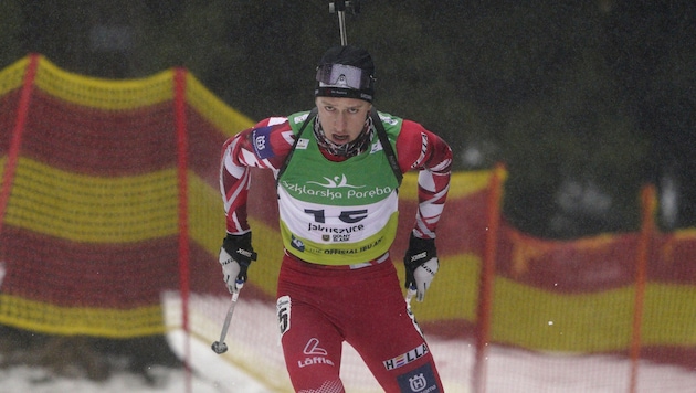 Fabian Müllauer war im Junioren-EM-Sprint in Jakuszyce bester Österreicher. (Bild: Koksarovs/IBU)
