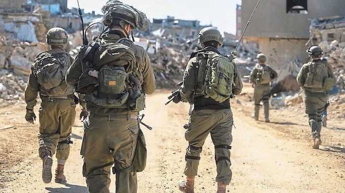 Israeli soldiers deployed