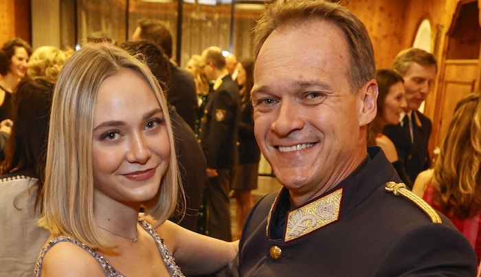 Landespolizeidirektor Bernhard Rausch mit Tochter Leonora