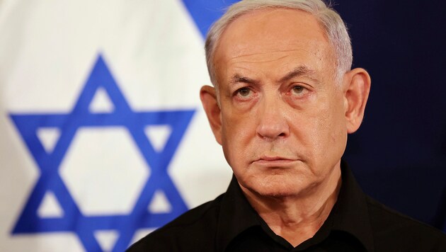 İsrail Başbakanı Benjamin Netanyahu Gazze Şeridi'nde Hamas'ı yok etmek istiyor. (Bild: AP)