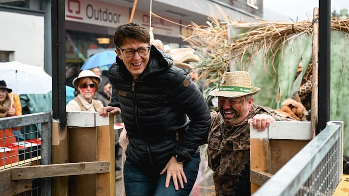 Sabine Promberger war voll im Getümmel mit dabei.