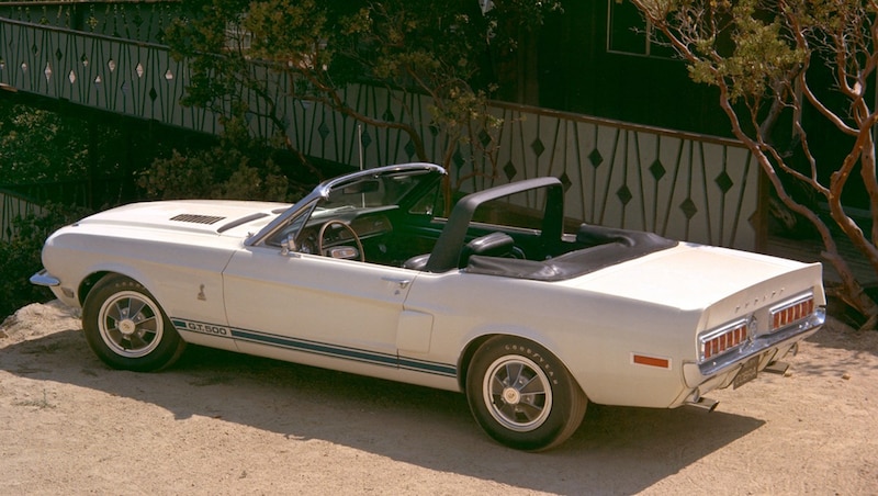 1967: Der Shelby GT500 startet als stärkste Mustang-Version. Hier der Convertible Modell 1968. (Bild: Ford)