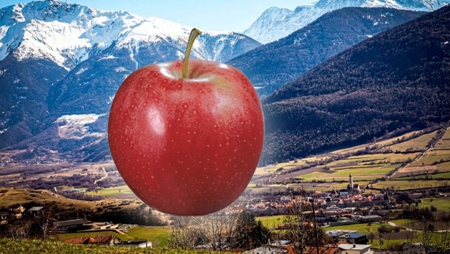 In Vinschgau sind mehr als 7000 Apfelbauern tätig - zehn Prozent aller Äpfel in Europa kommen von dort. (Bild: ServusTV, Krone KREATIV)