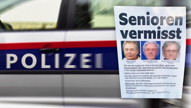 This note is being used to search for missing senior citizens. (Bild: zVg, stock.adobe.com, Krone KREATIV)