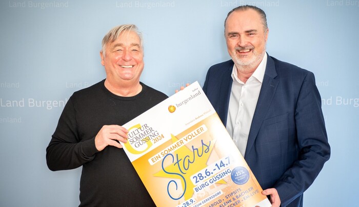 Intendant Andreas Vitasek und Landeschef Hans Peter Doskozil präsentierten das Programm.