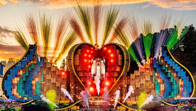 Das Bühnendesign verspricht beim Electric Love Festival 2024 wieder Großes. (Bild: EDM Kevin)