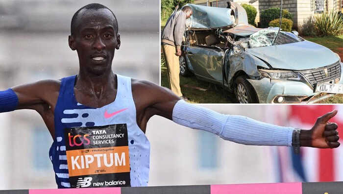 In diesem Wrack verstarb Marathon-Läufer Kelvin Kiptum in seiner Heimat.