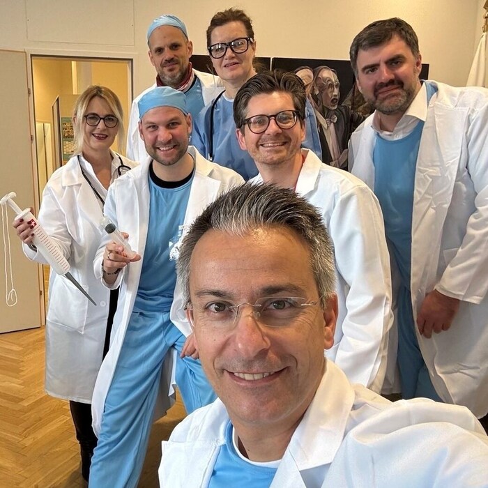 Götter in weiß: Im Büro des Grazer ÖVP-Chefs Kurt Hohensinner wird heute ordiniert