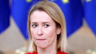 Estlands Regierungschefin Kaja Kallas (Bild: AFP/Ludovic MARIN)