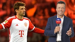 Müller (li.) ist stinksauer. Legende Matthäus sieht einige Baustellen bei den Bayern. (Bild: Sky/Hofer, AFP, Krone KREATIV)