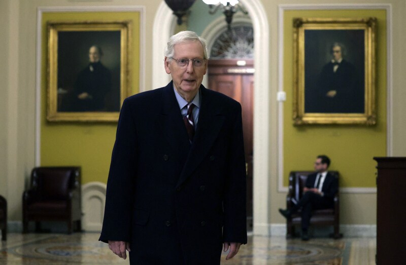 Spät aber doch: Mitch McConnell, in Washington auch als „die Schildkröte“ bekannt, hat sich Trumps Anti-Ukraine-Linie widersetzt. (Bild: Getty Images)