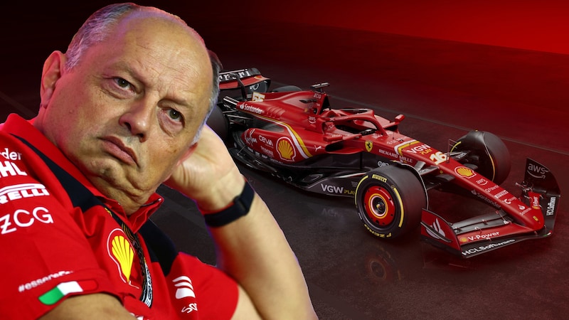 Fred Vasseur kann mit dem Auftritt in Kanada nicht zufrieden sein. (Bild: APA/AFP/FERRARI PRESS OFFICE/Handout, GETTY IMAGES/Dan Istitene)