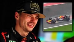 Max Verstappen dreht bereits erste Runden im RB20. (Bild: GEPA pictures, X/SportsZone__)