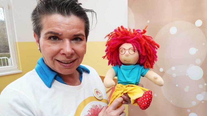 Uschi Zezelitsch mit ihrer Lillotti.