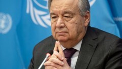 UNO-Generalsekretär Antonio Guterres ist in höchstem Maße über die jüngsten Klimadaten alarmiert. (Bild: AFP)