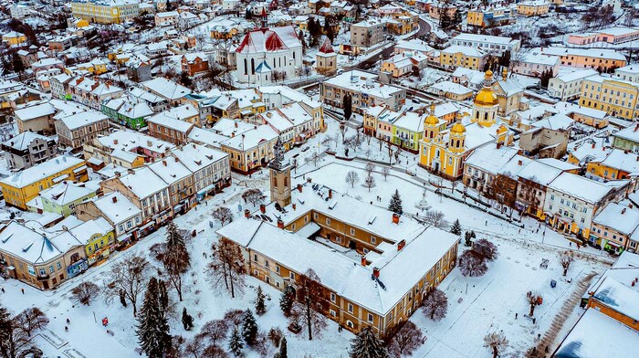 Das ukrainische Berezhany ist sehr reich an Kirchen, Glockentürmen, Burgen und Palästen.