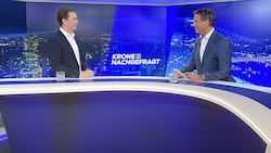 Sebastian Kurz im Talk mit Gerhard Koller (Bild: krone.tv)