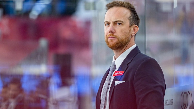 Not amused: Pioneers head coach Dylan Stanley. (Bild: GEPA pictures)