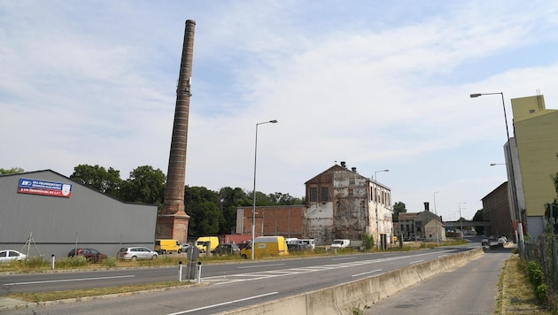22 Hektar groß: Das Areal der früheren Zuckerfabrik ging in Landesbesitz über. (Bild: Huber Patrick)