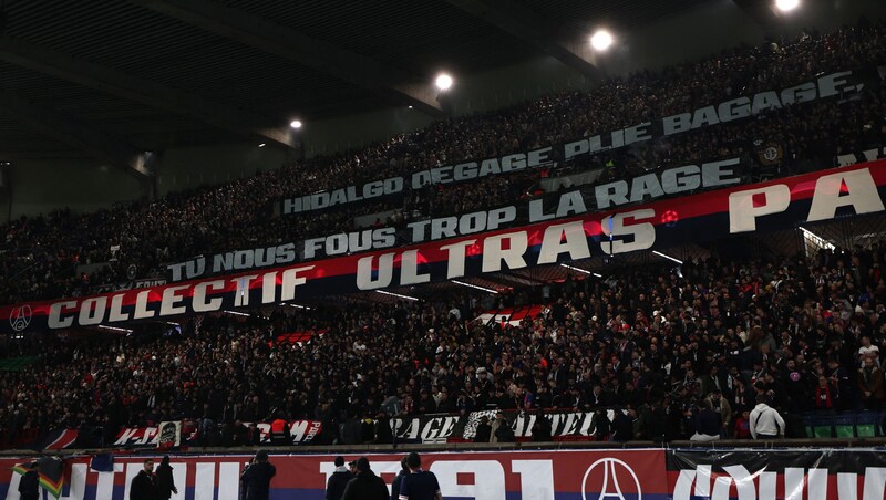 Die Fans von Paris Saint-Germain (Bild: AFP or licensors)