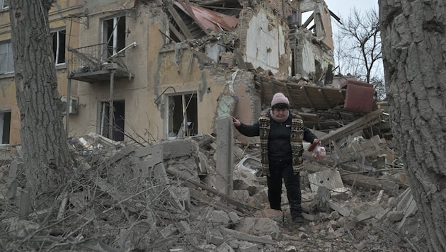 24 lutego, dokładnie dwa lata temu, rozpoczęła się rosyjska wojna przeciwko Ukrainie, która trwa do dziś. (Bild: APA/AFP/Genya SAVILOV)