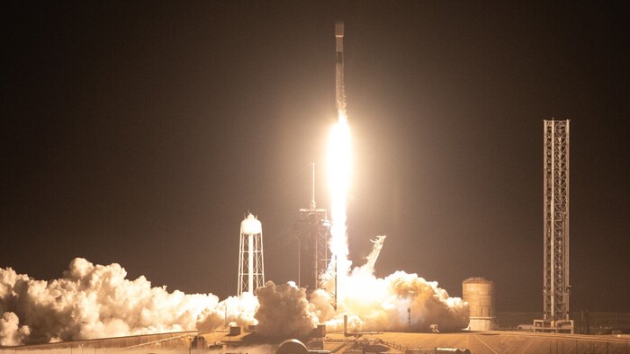 Der Lander „Nova-C“ startete am Donnerstag vom Weltraumbahnhof Cape Canaveral aus Richtung ...