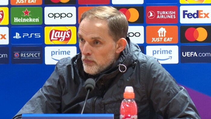 Tuchel reagiert auf eine Reporter-Frage besonders gereizt. Der Pressesprecher muss eingreifen.