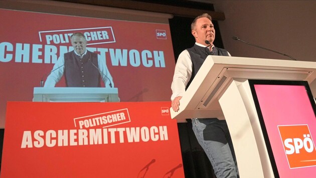 Nicht nur SPÖ-Chef Andreas Babler polterte in Kobenz. (Bild: Sepp Pail)