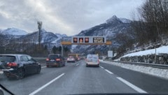 Stau auf der A10 bei Golling. (Bild: Land Salzburg)